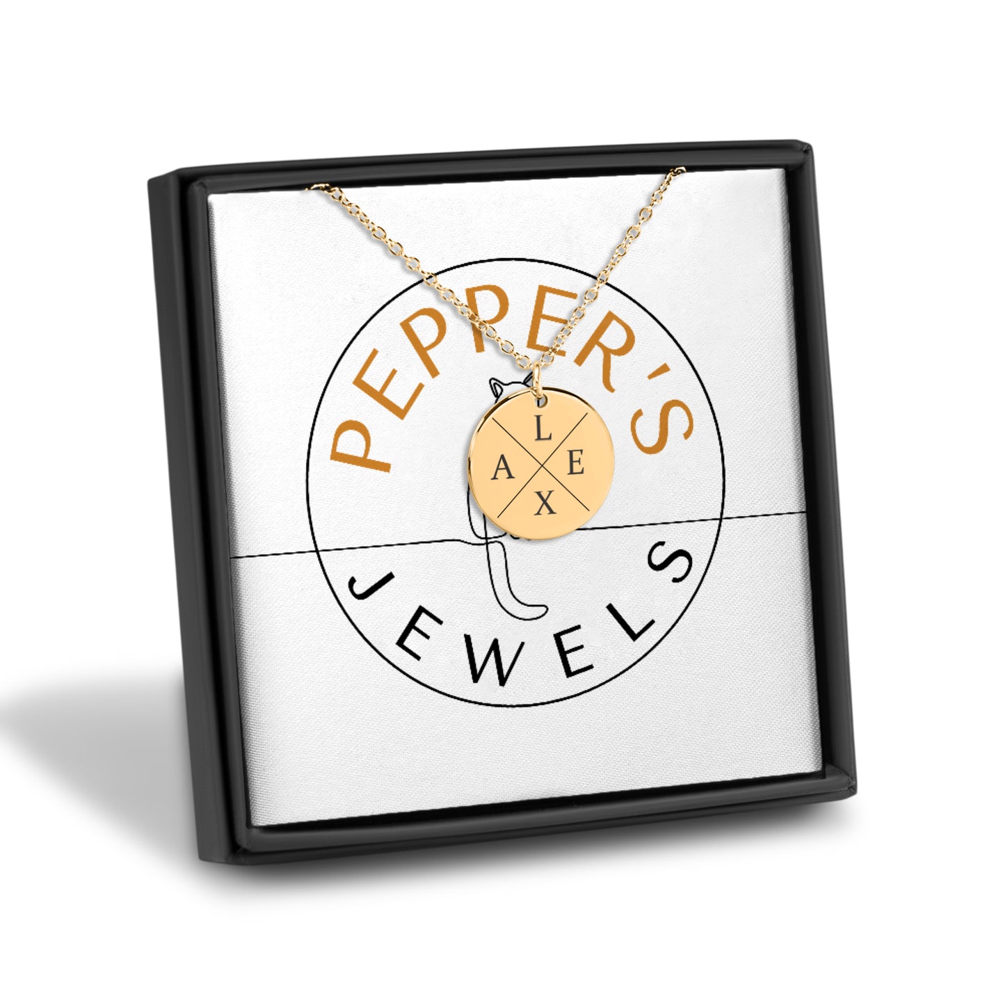 Pet's Initials Charm Necklace