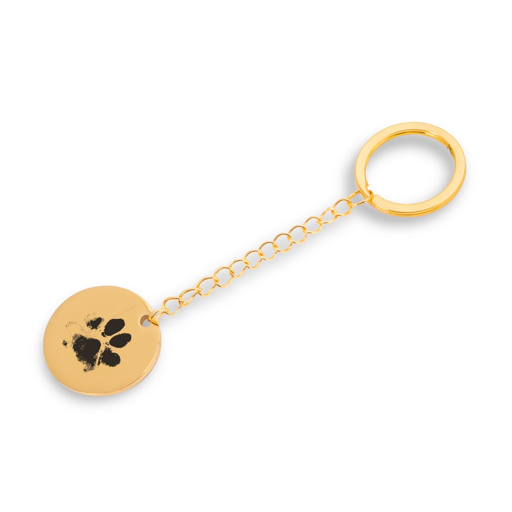 Paw Print Keychain