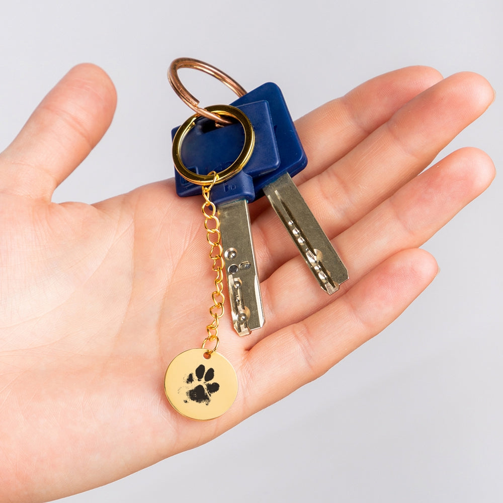 Paw Print Keychain