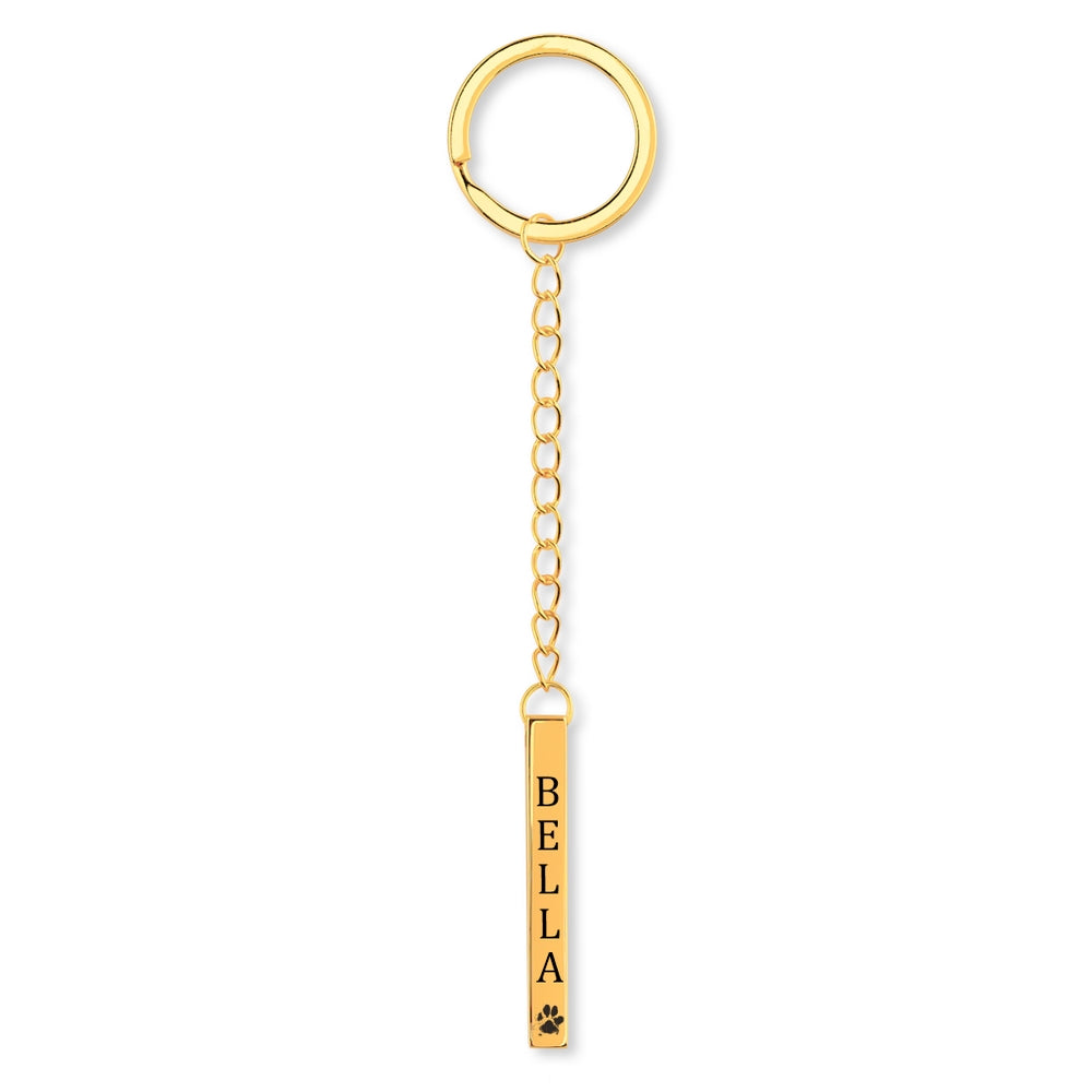 Pet Name Keychain