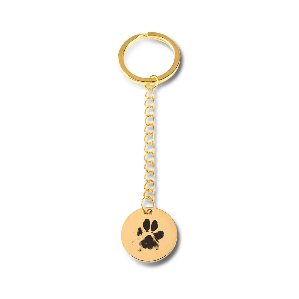 Paw Print Keychain